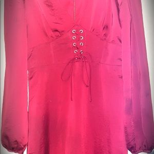 Ned red hippie chic dress cute vintage